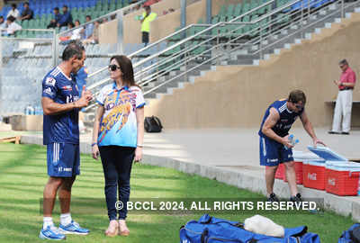 Nita Ambani at IPL practice session