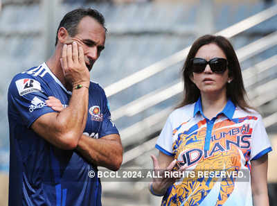 Nita Ambani at IPL practice session