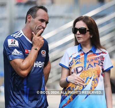 Nita Ambani at IPL practice session