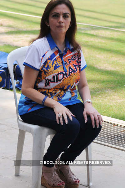 Nita Ambani at IPL practice session