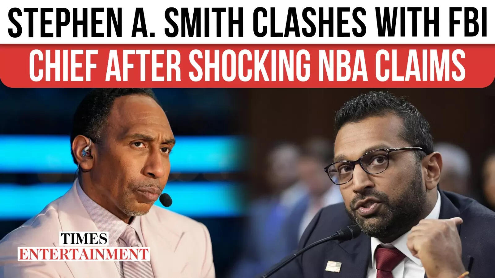 Stephen A. Smith STANDS FIRM After Heated Showdown With FBI Director Kash Patel