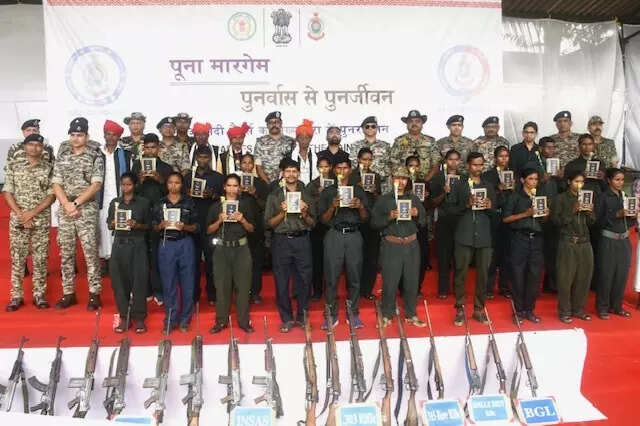 51 Maoists surrender in Chhattisgarh&rsquo;s Bijapur, 21 others welcomed on red carpet in Kanker