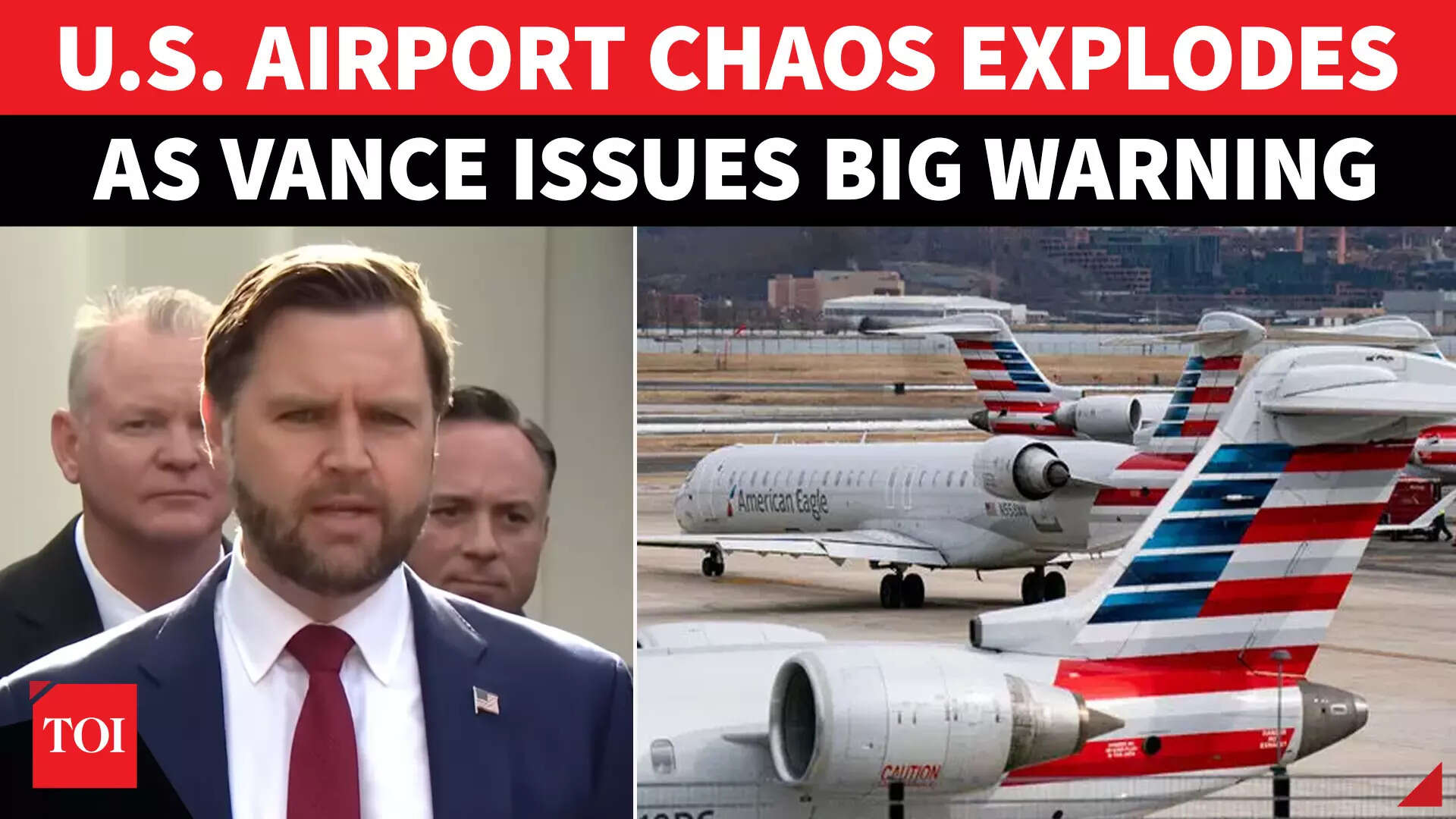 'Pilots CAN'T FLY Planes Safely': U.S. Airport Chaos Explodes; Vance ...