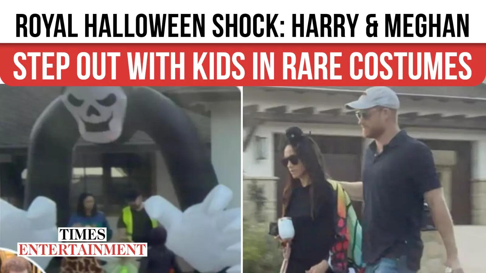 Fans STUNNED As Prince Harry & Meghan Markle Go TrickOrTreating With