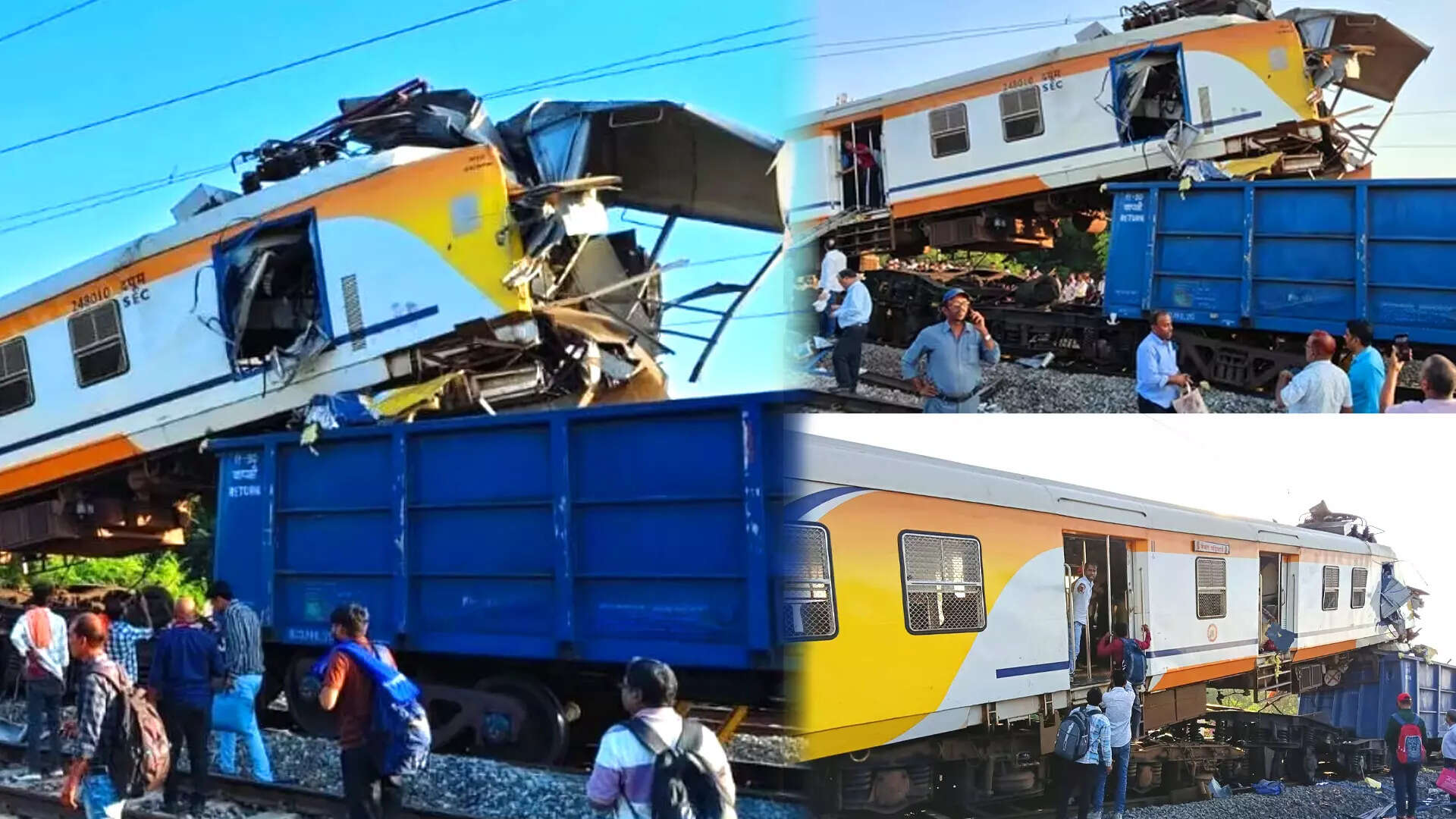 At Least 5 Killed, Several Injured As Passenger Train Collides With Goods Trains In Chhattisgarh