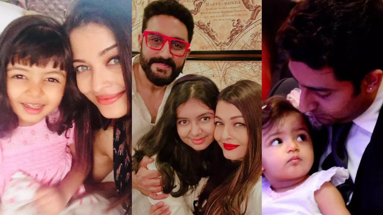 <div>Aaradhya Bachchan's social media moments with Abhishek Bachchan and Aishwarya Rai</div>
