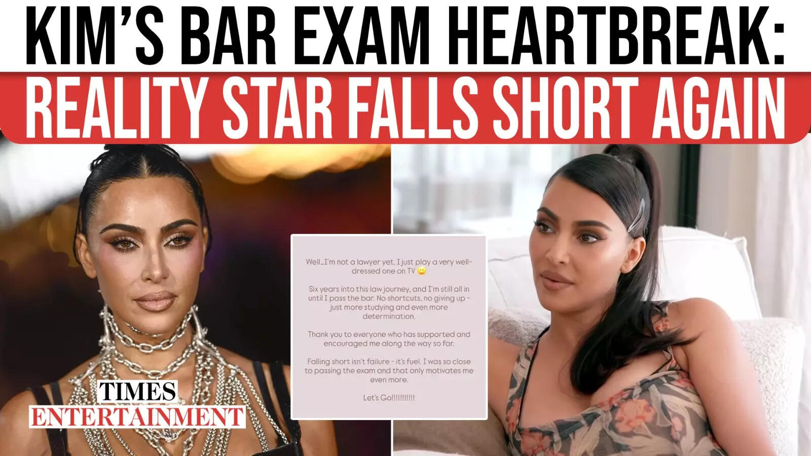 “I’m Not a Lawyer But”: Kim Kardashian Opens Up After Failing State Bar Examination Once more