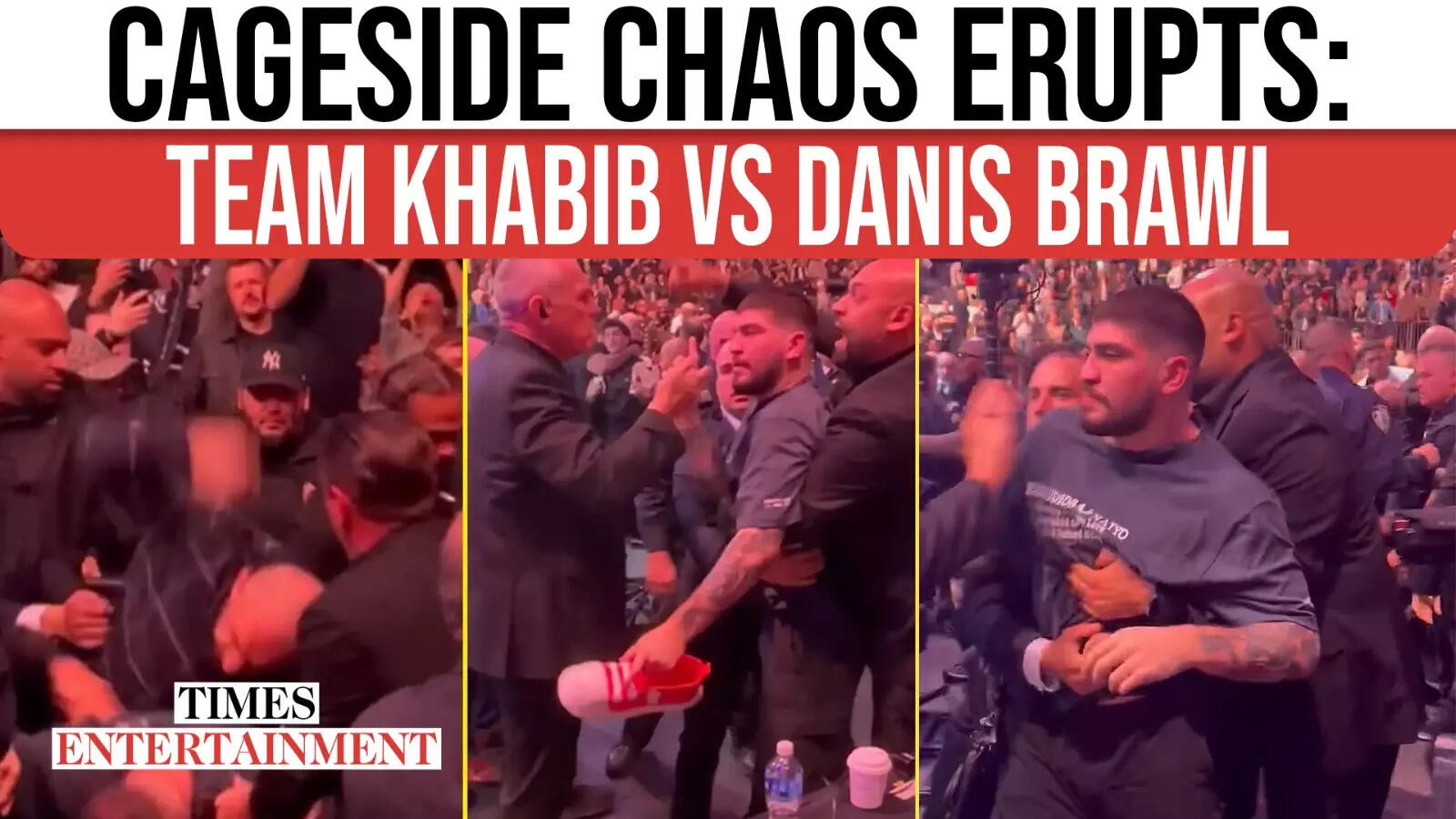 UFC 322 Descends Into Chaos as Dillon Danis and Team Khabib Trade Blows in Shocking Cageside Fight