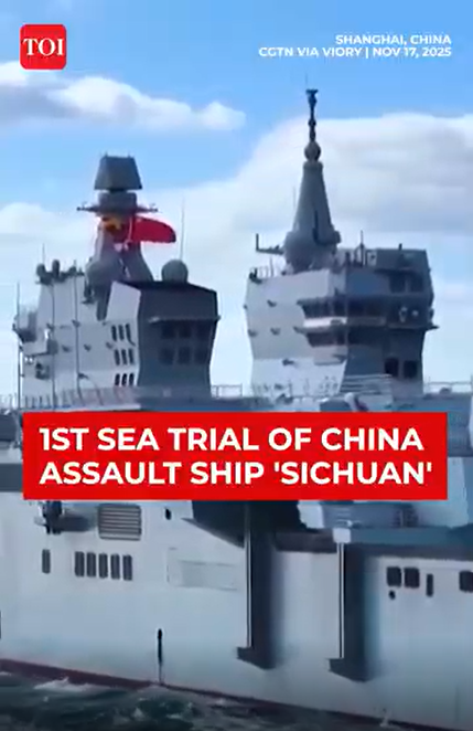 China's New Beast: Assault Ship Sichuan Stuns World in Maiden Sea Trial