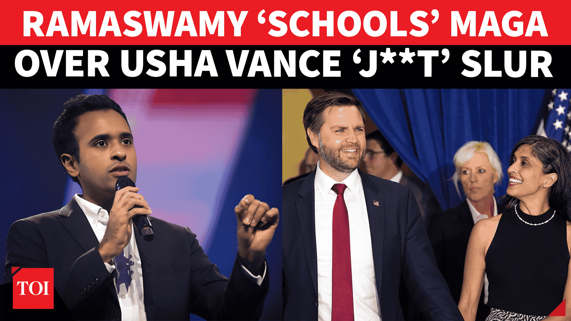 Usha Vance J**t Slur Sparks Firestorm: Vivek Ramaswamy&rsquo;s Outburst Splits MAGA | &lsquo;You Have No Place&hellip;&rsquo;