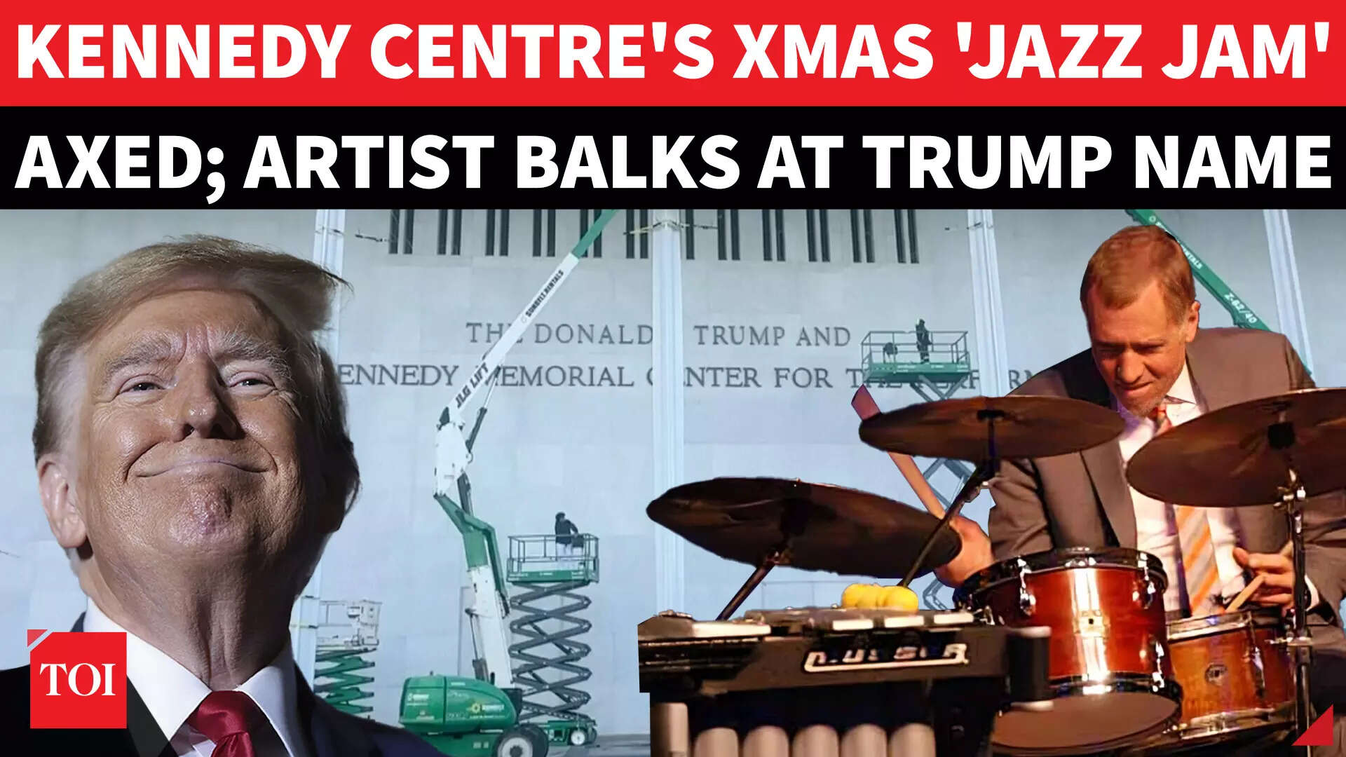 Trump Name On Kennedy Centre Building FREAKS OUT Jazz Artist; Christmas Eve Concert Canceled