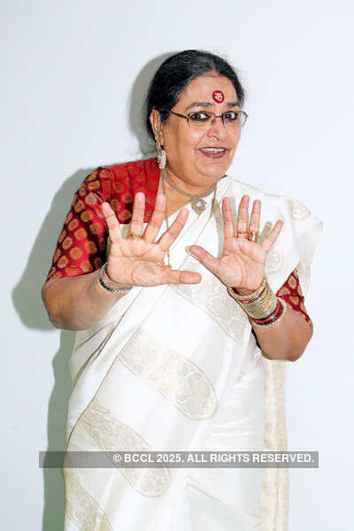Usha Uthup's photo shoot