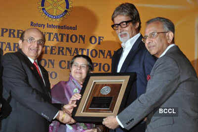 Big B honoured by Rotary Intl.