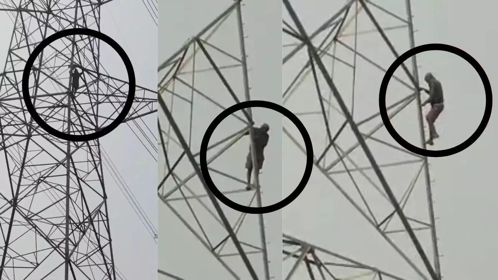 Farmer climbs high-tension tower over paddy token delay in Chhattisgarh
