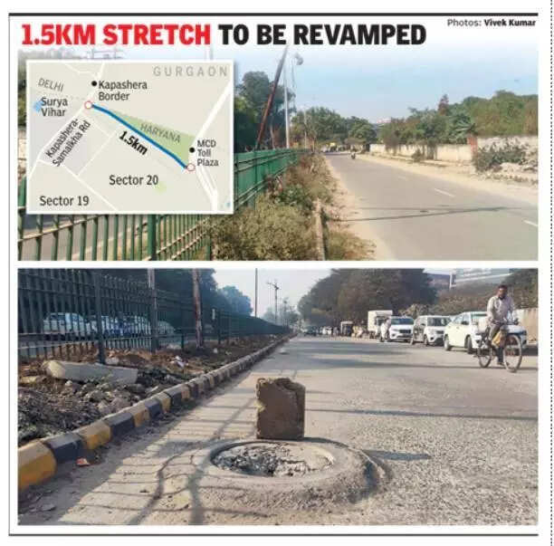 Footpaths to vending zones: GMDA plans revamp for Sirhaul toll link