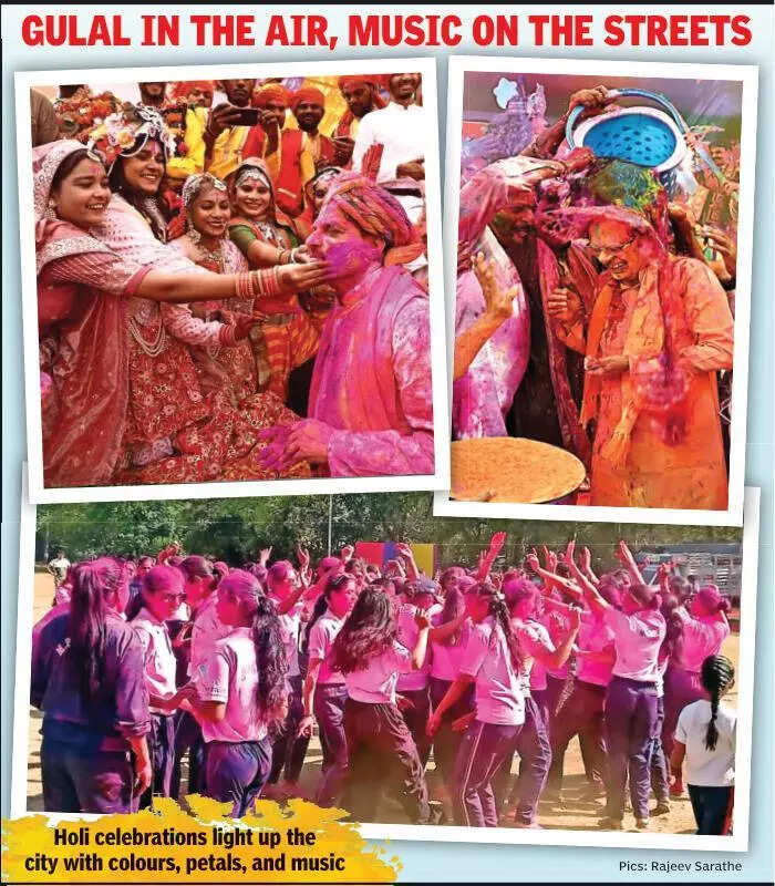 Colours spill onto streets as Holi revelry sweeps Bhopal