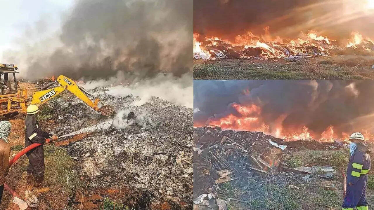 Fire breaks out at illegal scrap yard in Gurgaon, MCM seeks FIR against plot owner, Rs 50L fine on industries