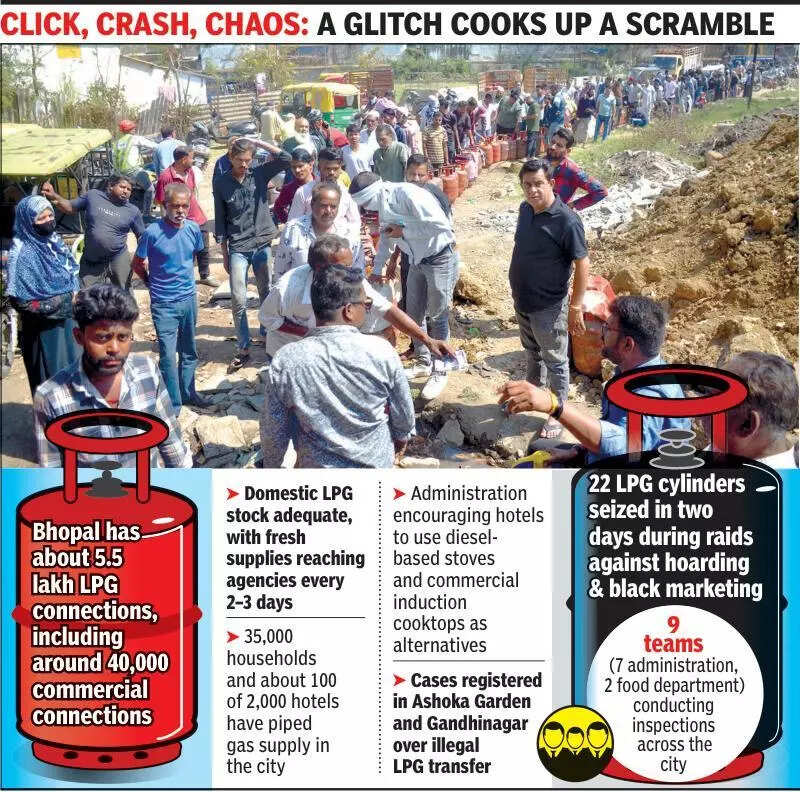 Tempers rise, panic breaks out at cooking gas outlet
