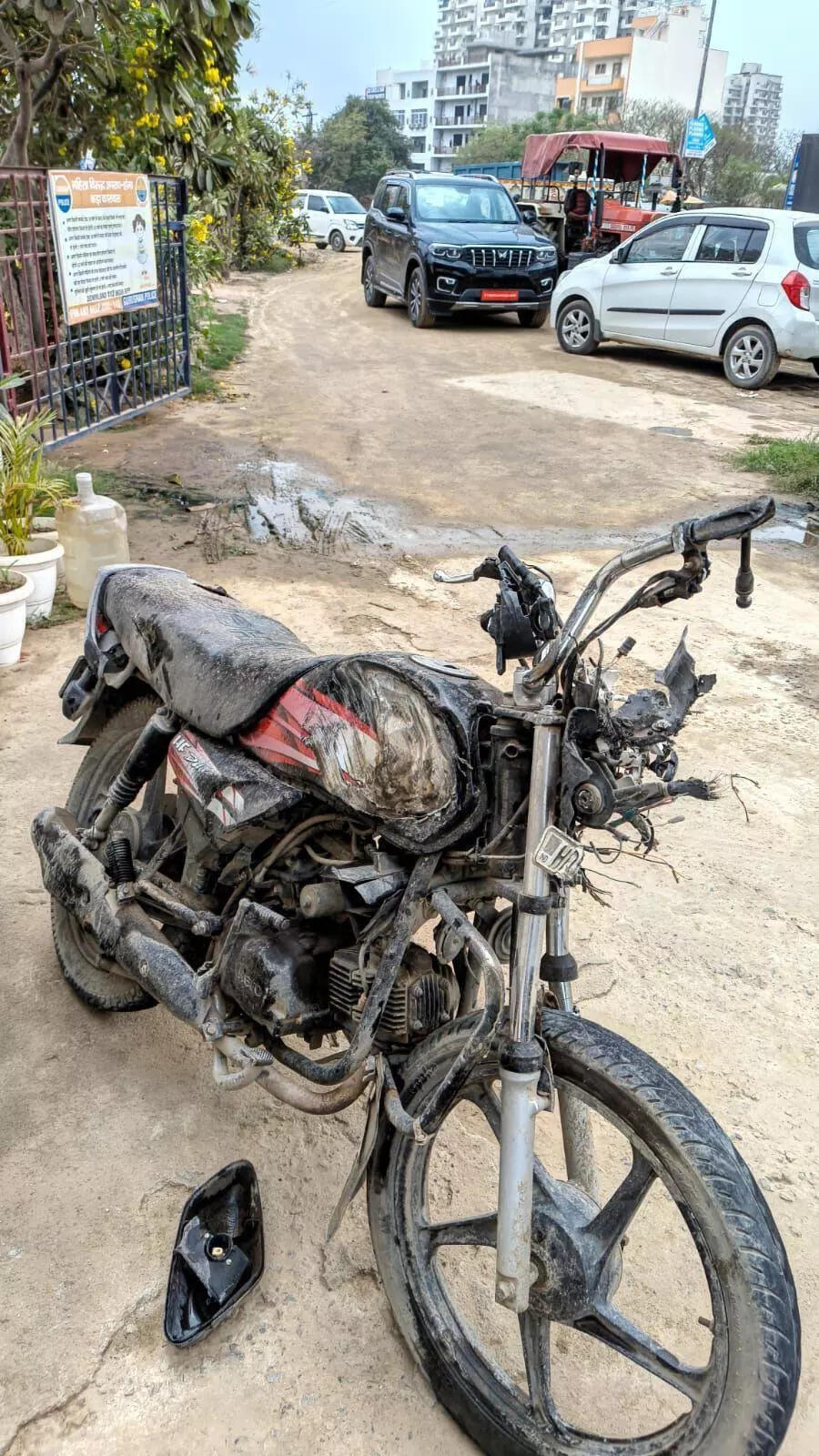 Drunk driver on wrong side rams tractor into bike, man injured
