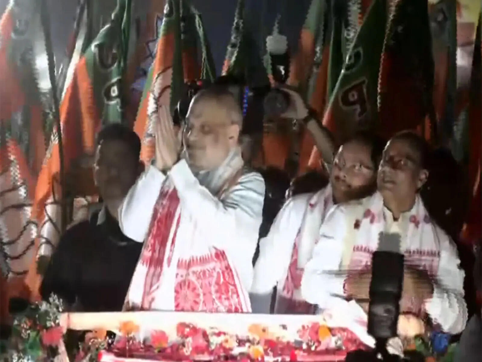 NDA will win 90 Assam seats: Shah at Guwahati roadshow
