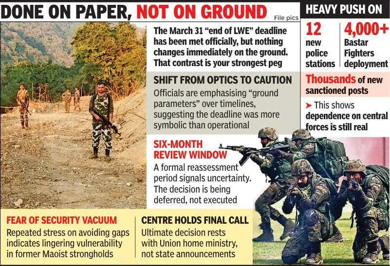 Bastar ticks deadline box, but 40,000 forces not moving out anytime soon