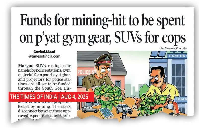 Goa&rsquo;s funds for mining-hit still being spent on SUVs, gym gear