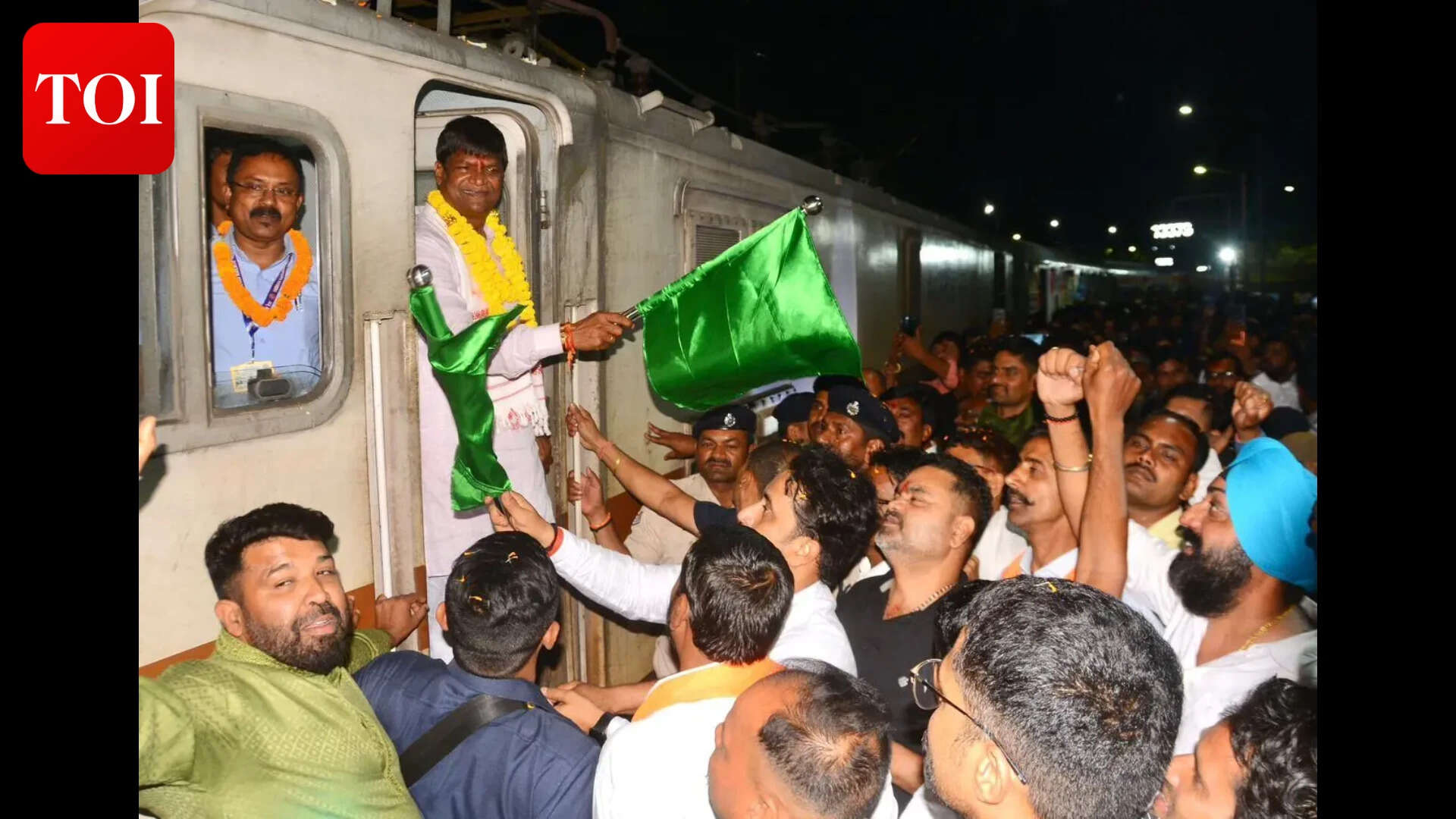 Train launch sparking controversy: New Dhanbad-Mumbai train launched; mayor and MLA skip event amid allegations of official interference