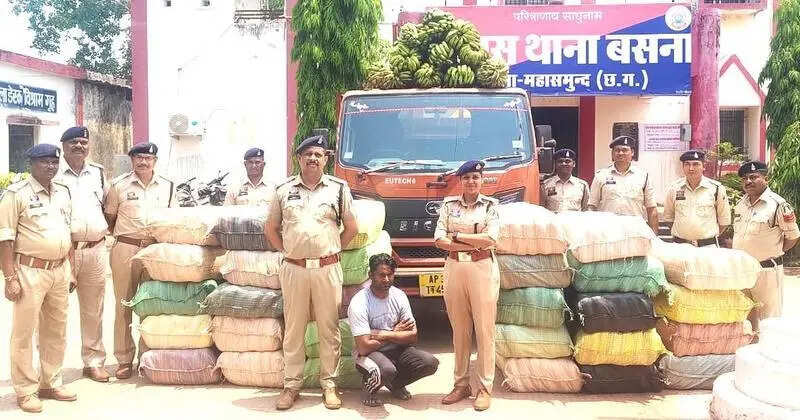 Massive 912 kg ganja haul worth over 4 cr seized