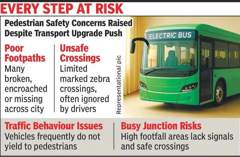 E-buses set to roll in, but can pedestrians walk safely?