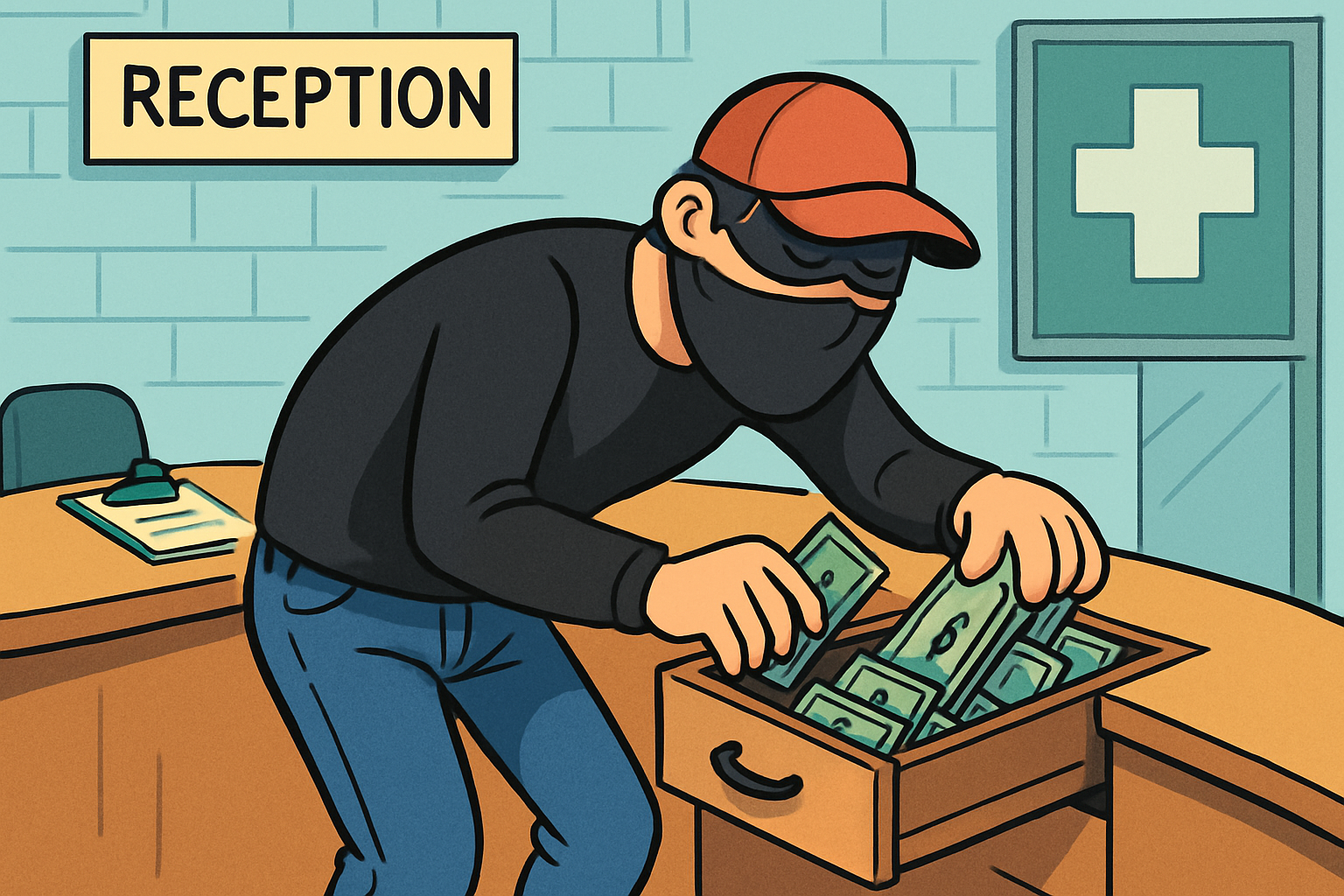 Masked man steals Rs 80k from lab in Gurgaon Sector 52