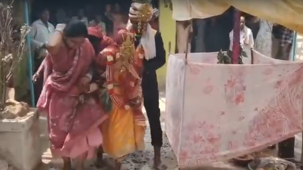 Agnipariksha: Couple walks on fire in Chhattisgarh wedding ritual