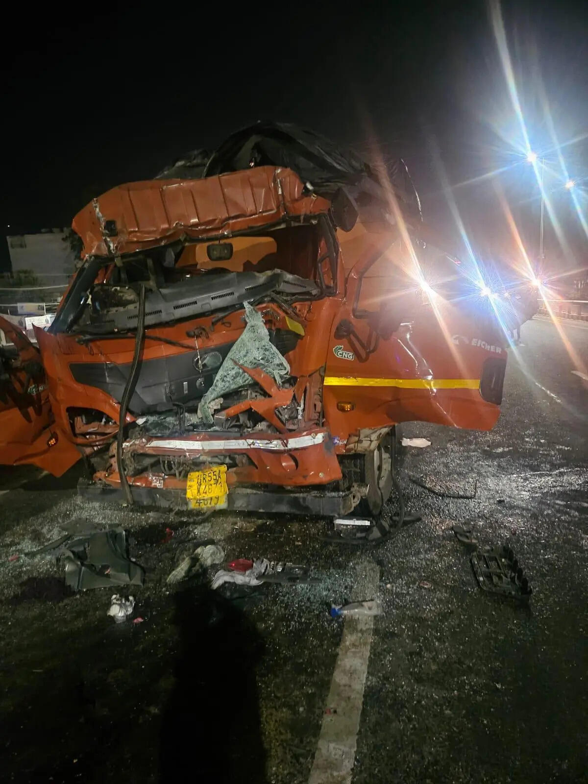 3 die as truck crashes into another parked on NH8 flyover
