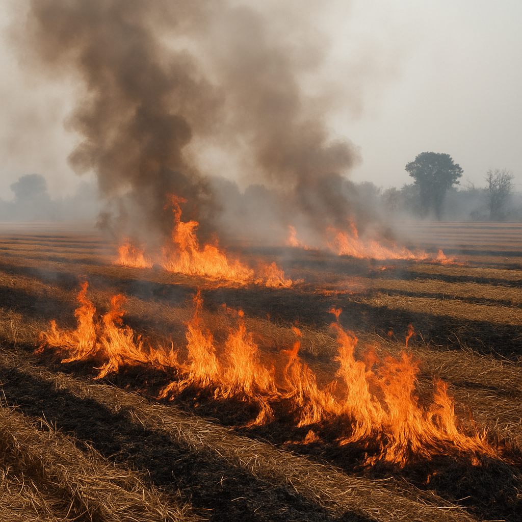 Ban on stubble burning in city, violators to face action