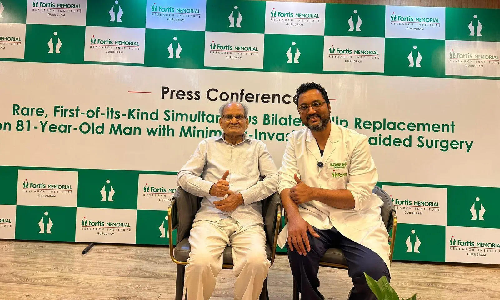 In wheelchair for 4 years, 81-year-old walks again after rare double hip surgery at private hospital in Gurgaon