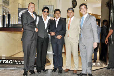 SRK launches Tag Heuer boutique