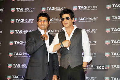 SRK launches Tag Heuer boutique