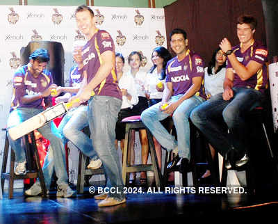KKR Players @ promotional event