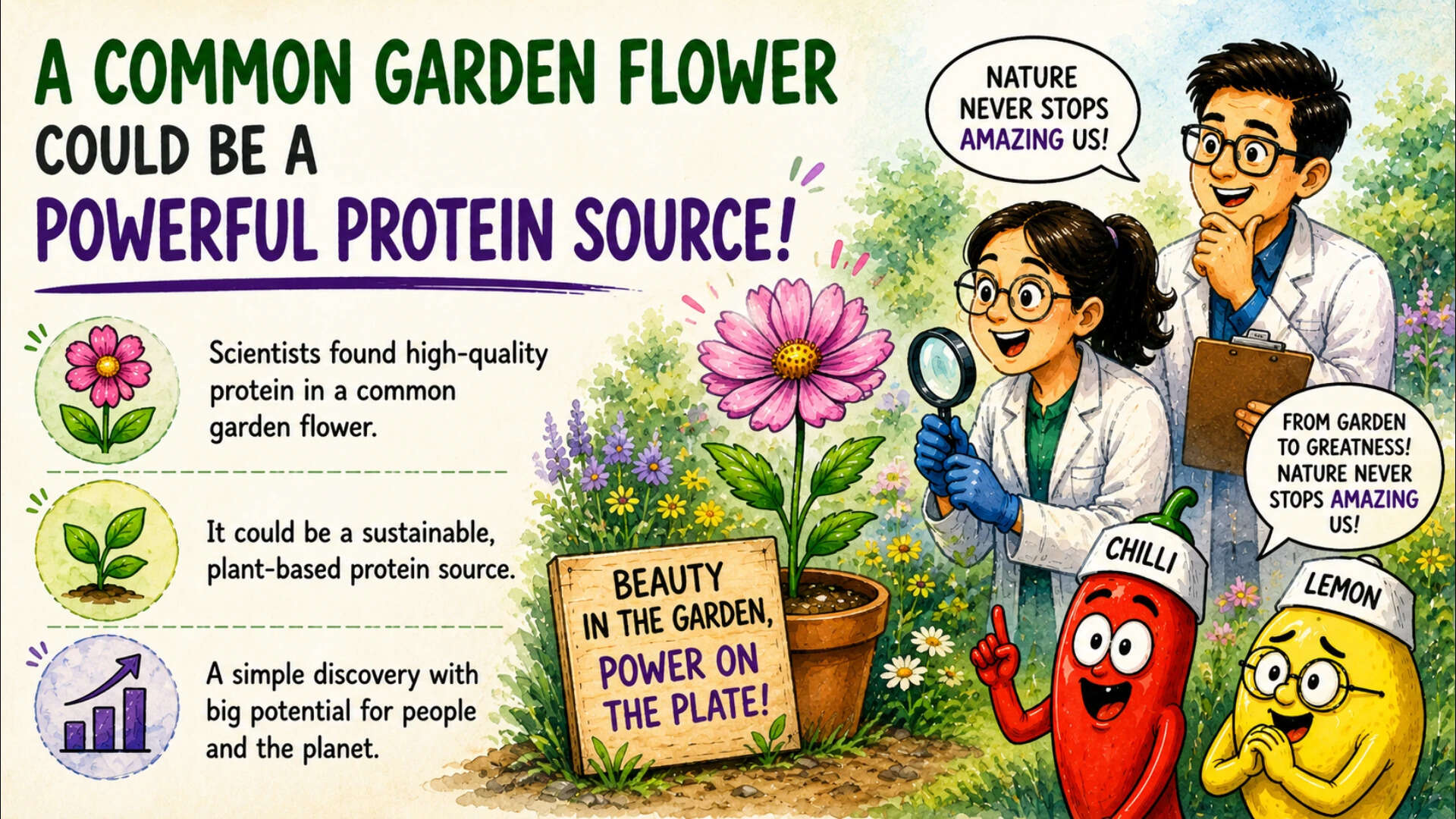 Garden Flower Gets Protein Power