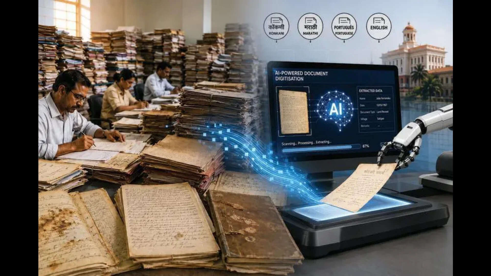 Goa turns to AI to convert piles of govt paperwork to digital records