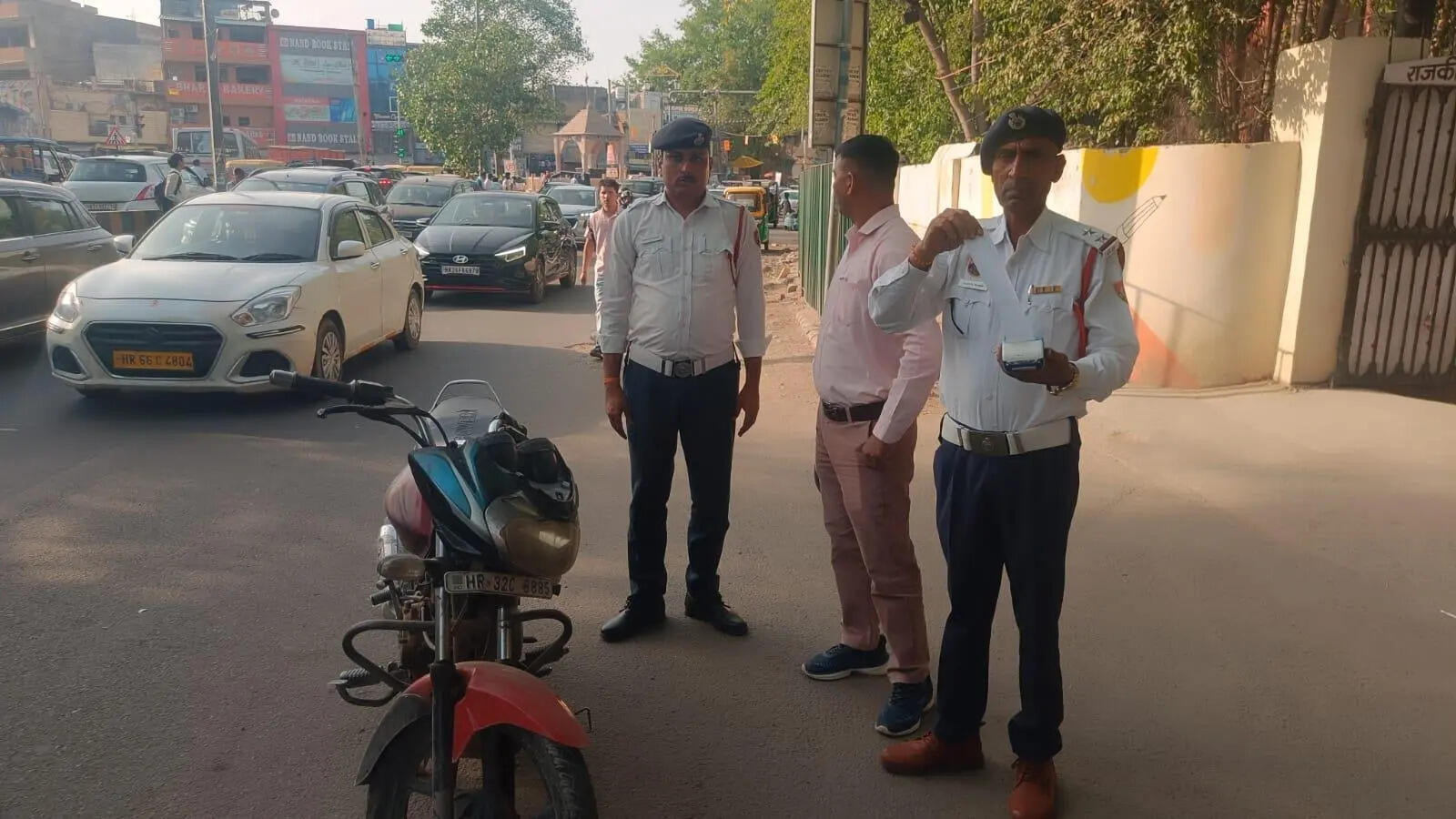 Bike with Rs 11 Lakh pending traffic fines impounded