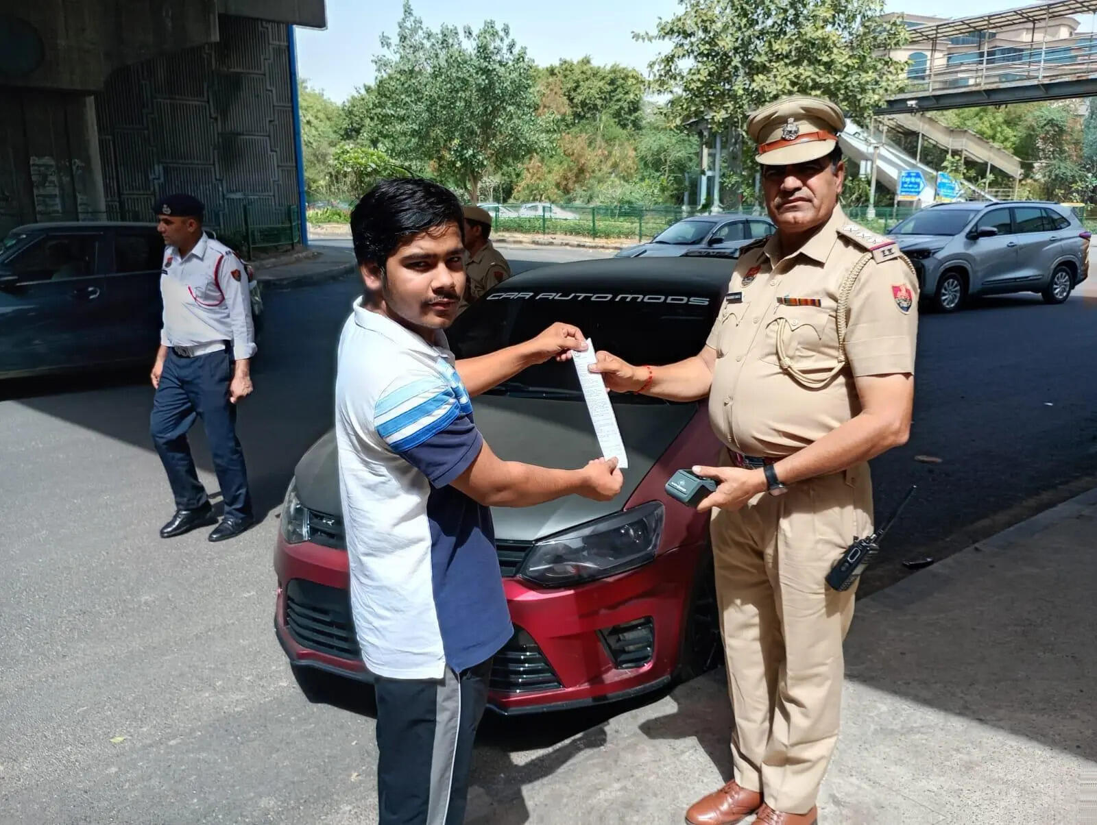 Car with black film, ₹1-lakh unpaid challans impounded in Gurgaon