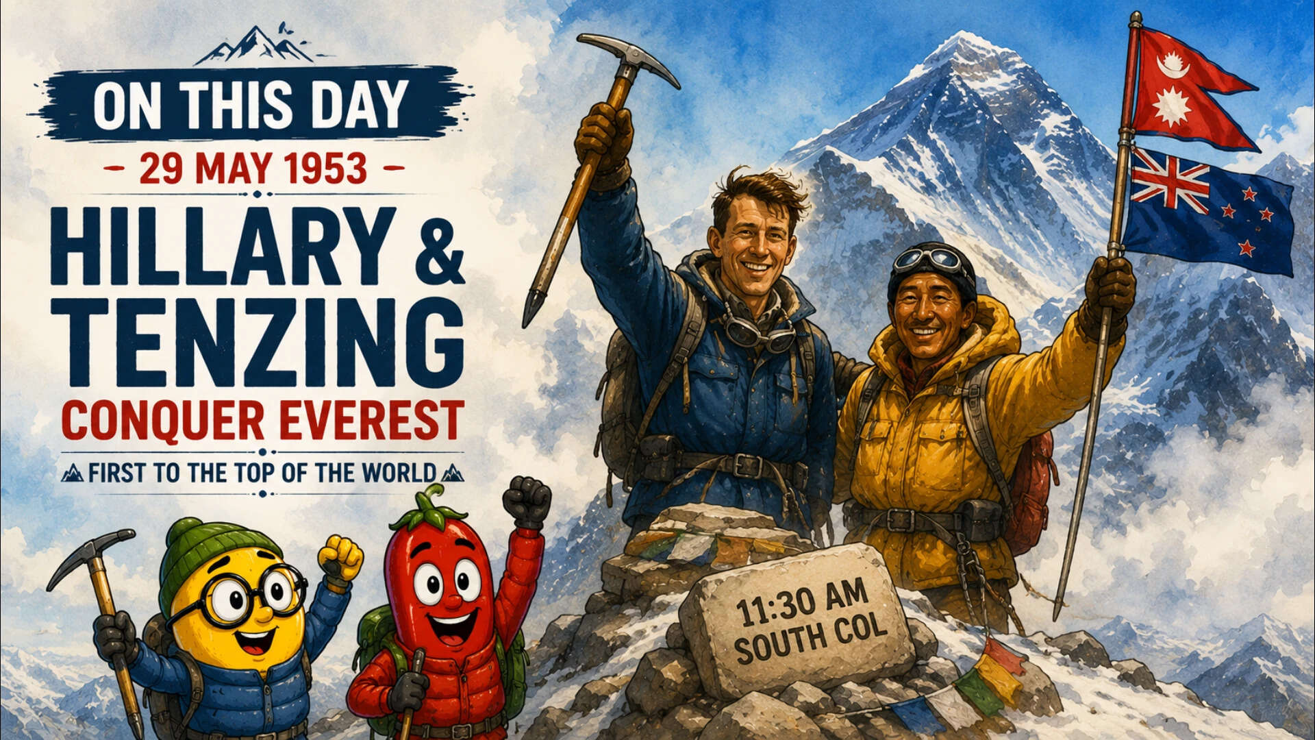 Hillary And Tenzing Reached The Top Of Earth