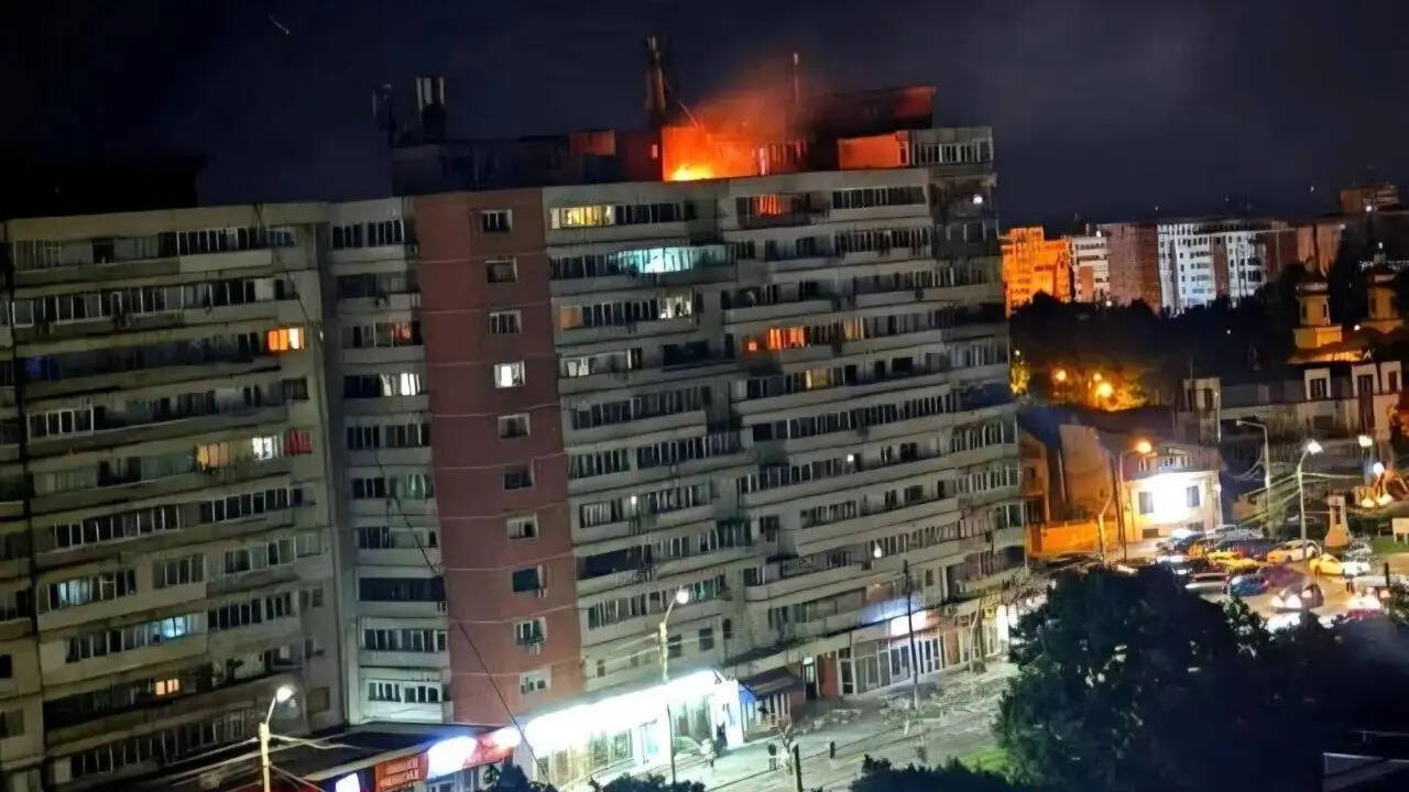 &lsquo;Serious, irresponsible escalation&rsquo;: Nato fumes after Russian drone crashes into Romanian apartment building