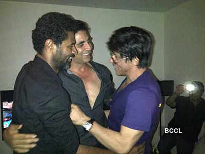 SRK, Akshay @ Prabhu Deva's bash