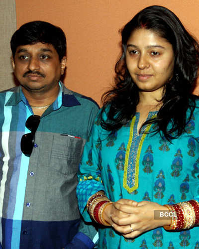 Sunidhi Chauhan @ song recording