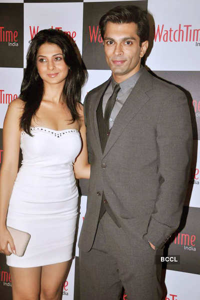 Jennifer Winget with husband Karan Singh Grover during the launch ...