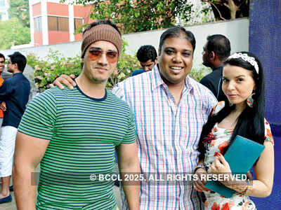 Revellers make a splash