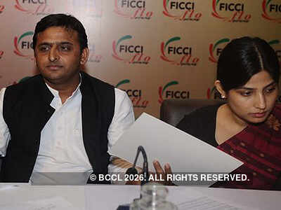 Akhilesh and Dimpy @ FICCI FLO