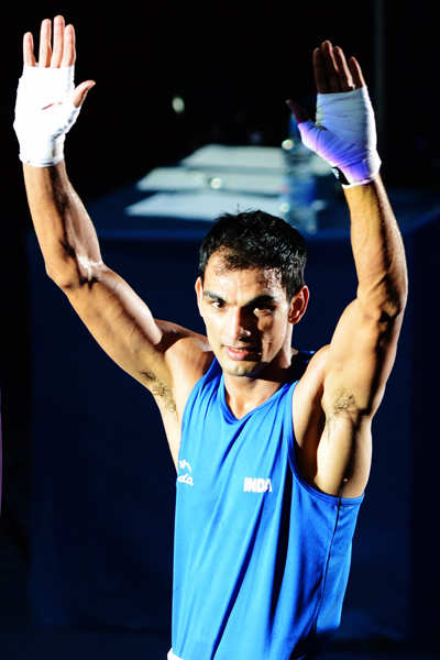 Boxing: Jai Bhagwan storms into pre-quarterfinals of Olympics