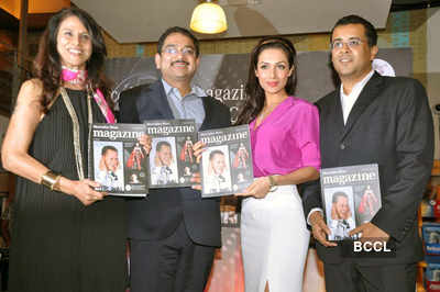 Malaika, Shobhaa @ mag launch